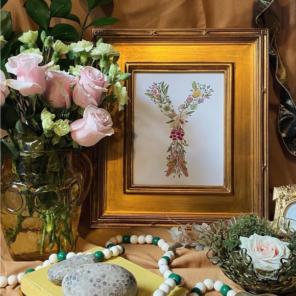 Hattie Darling - 8x10” Monogram Art Print - Y - Picture 2 of 2